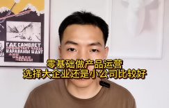 零基础做产品运营选择大企业还是小公司比较好缩略图