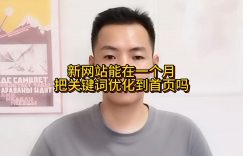 新网站能在一个月把关键词优化到首页吗缩略图